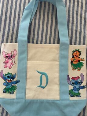 Disney Stitch Custom Made Disneyland D Mini Tote